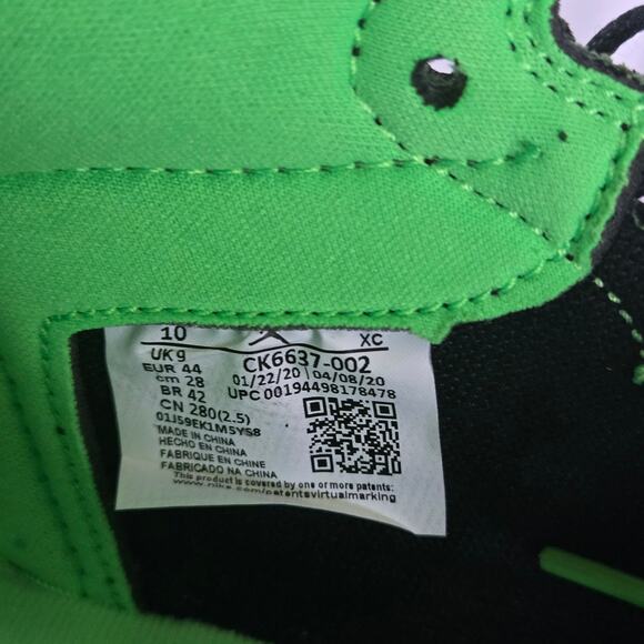 Air Jordan 1 Retro High Zoom Zen Green Men's 10 - Picture 5 of 7